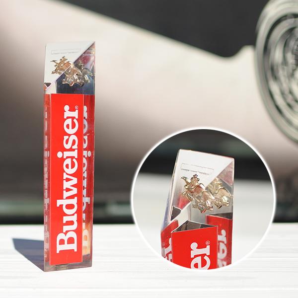 USED品 ビアサーバーノブ Budweiser 約13.5cm シフトノブ バドワイザー