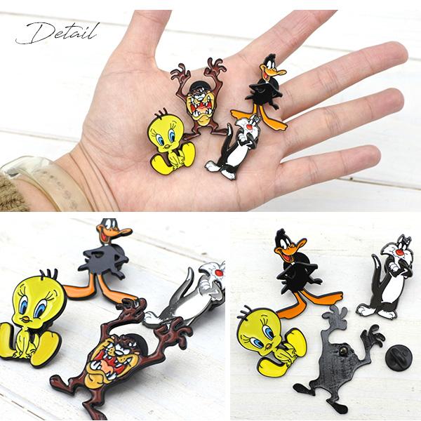 ルーニーテューンズ Looney Tunes ピンバッジ 全4種類 トゥイーティー