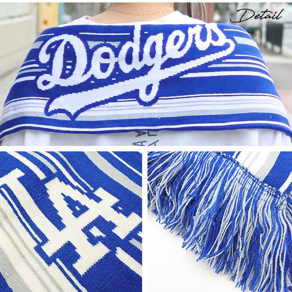 ドジャース マフラー ロゴ ブルー ホワイト MLB dodgers LA LOS ドジャース マフラー ロゴ ブルー ホワイト MLB dodgers LA LOS