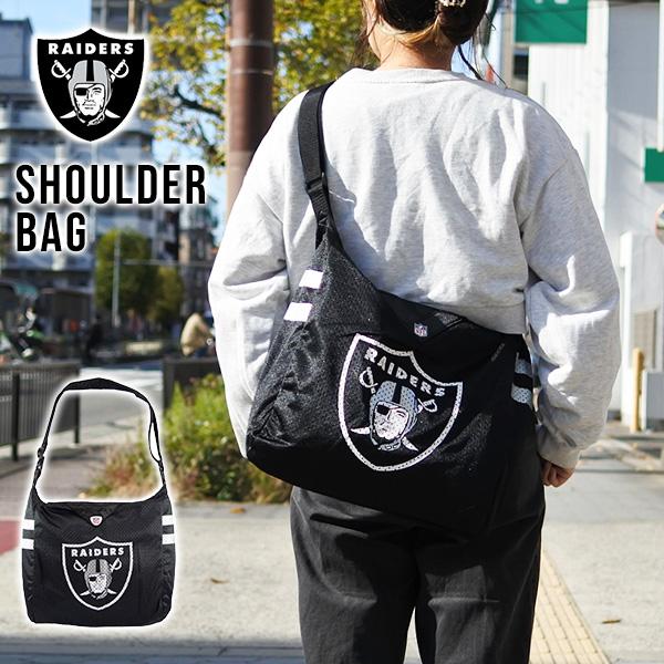 レイダース ショルダーバッグ ブラック NFL RAIDERS グッズ カバン