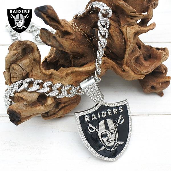 レイダース ネックレス クローム ルームミラー ハンギング NFL RAIDERS