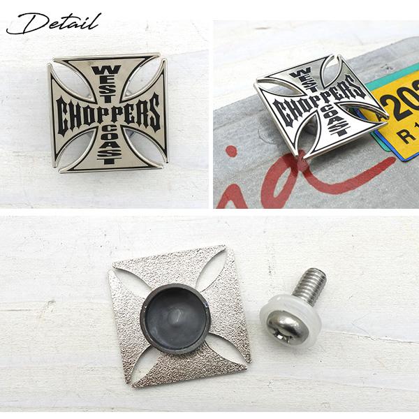 ┏○ペコッ WEST COAST CHOPPERS ナンバーボルトキャップ ライセンスボルト