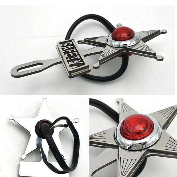 ライセンストッパー SAFETY STAR レッド 赤 セーフティスター カスタム