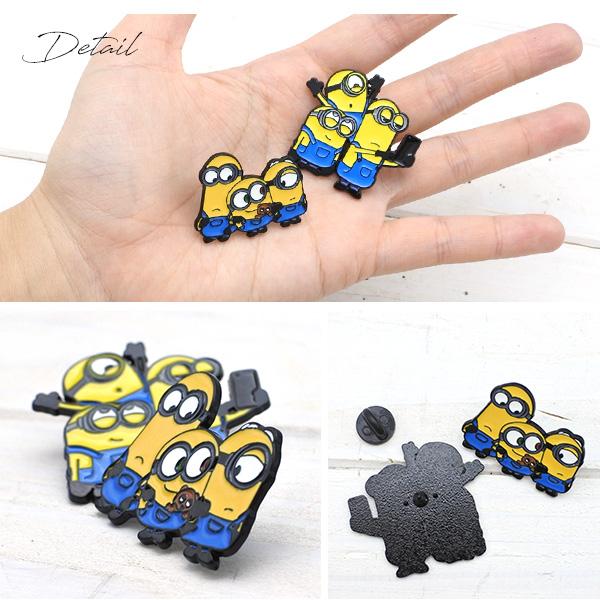 ミニオンズ MINIONS ピンバッジ 全2種類 ミニオン 大きめ ブローチ