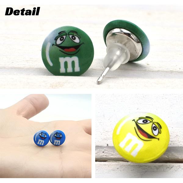 m&m's ピアス 全3色 エムアンドエムズ キャッチピアス