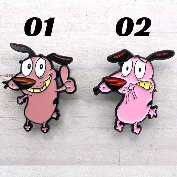 おくびょうなカーレッジくん ピンバッジ 全2種類 Courage the Cowardly