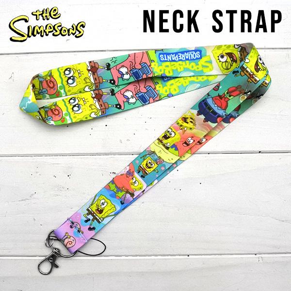 スポンジボブ ネックストラップ 首掛け ネックピース スマホストラップ