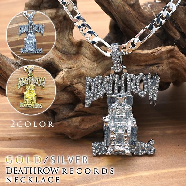 ネックレス DEATH ROW RECORDS 全2色 シルバー ゴールド ライン