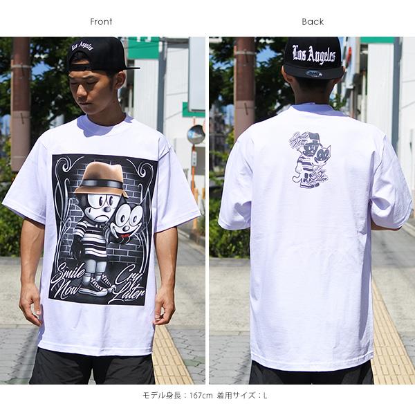 SHAKA Tシャツ 半袖 メンズ ホワイト WEAR シャカ FELIX THE CAT