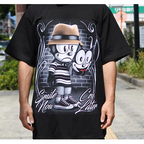 SHAKA（シャカ） Tシャツ 半袖 メンズ ブラック SHAKA WEAR FELIX THE
