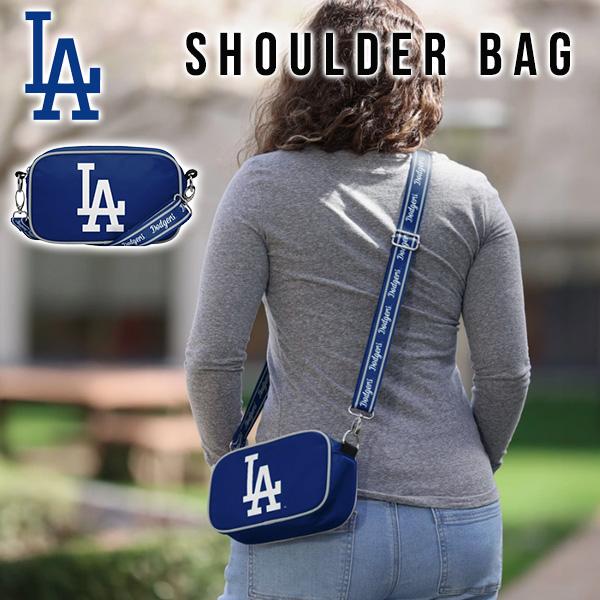 ドジャース ショルダーバッグ ブルー dodgers LA グッズ ナイロン 大谷