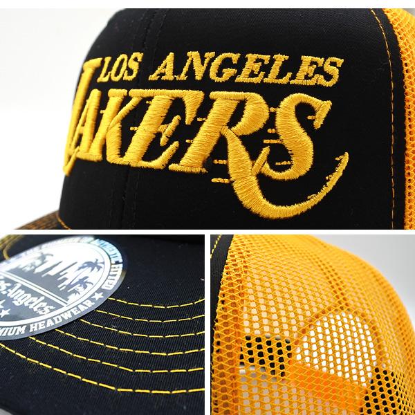 レイカーズ キャップ ブラック イエロー NBA LAKERS