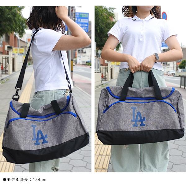 ドジャース ボストンバッグ ロゴ グレー MLB dodgers LA 大谷