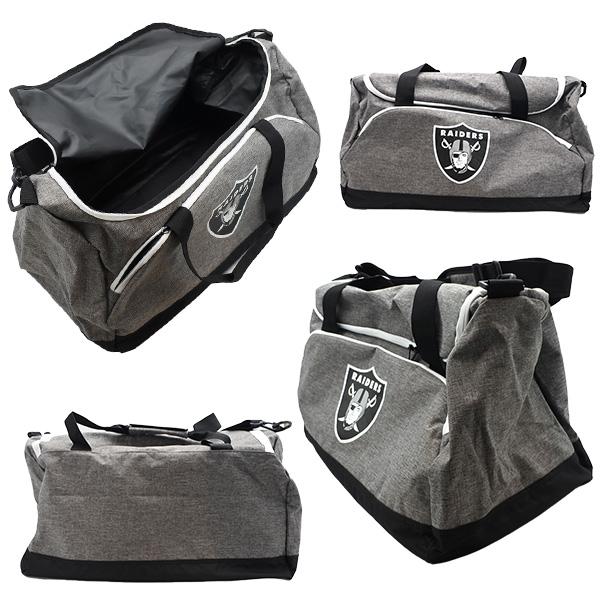 レイダース ボストンバッグ ロゴ グレー NFL RAIDERS カバン