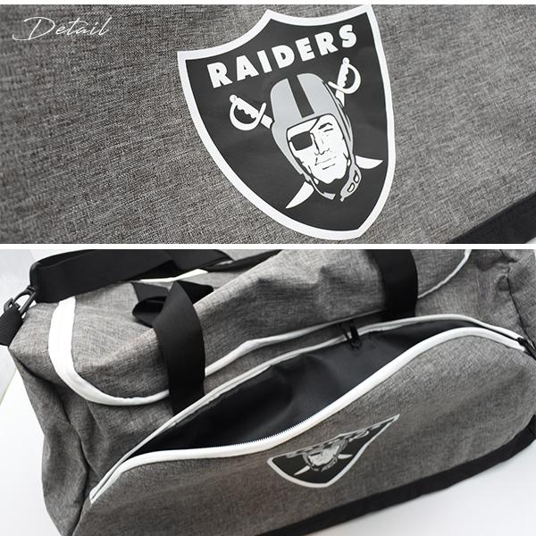 レイダース ボストンバッグ ロゴ グレー NFL RAIDERS カバン バック