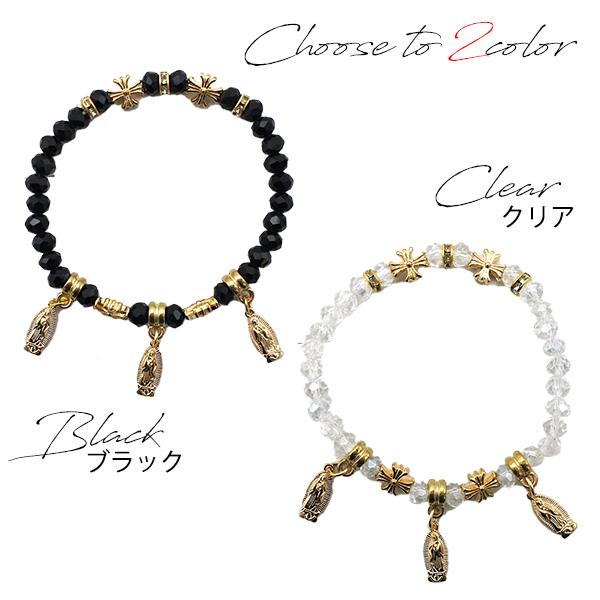 アダルーペ マリア ブレスレット ビーズ 全2色 キラキラ ブレス