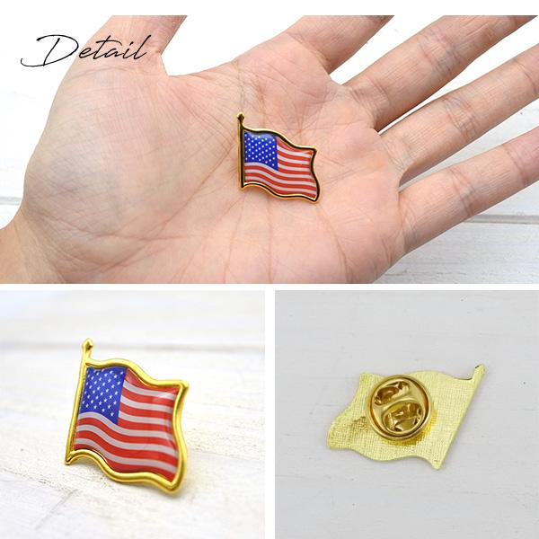 アメリカ国旗 ピンバッジ ピンズ PINS ハットピン ピンバッチ 星条旗