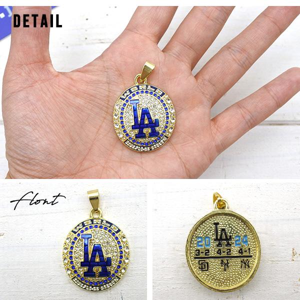 ドジャース ネックレス トップ ゴールド ロサンゼルス グッズ dodgers