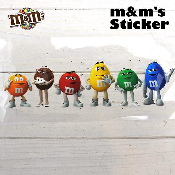 エムアンドエムズ キャラクターグッズ ステッカー m&m's エムアンドエムズ シール ビニールステッカー