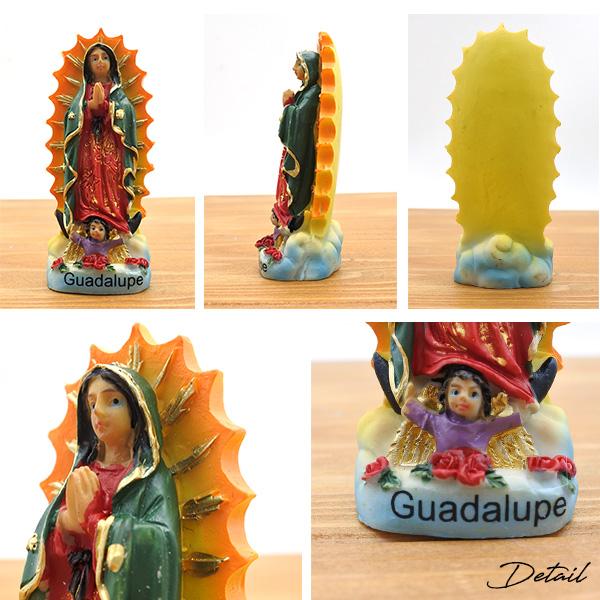 グアダルーペマリア オブジェ 約8.5cm 置物 インテリア マリア像