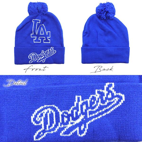 【超美品】ドジャース LA ニットキャップ ニット帽 ビーニー ユースサイズ 47（フォーティーセブン） '47 ニット帽 LA ドジャース ニットキャップ