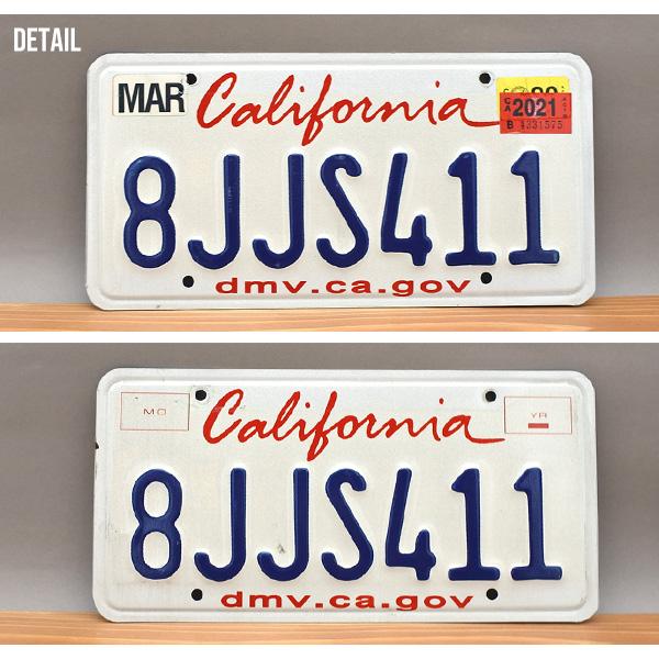 USA アメリカ　アメ車　lowrider カリフォルニア州ナンバープレート 129 送料無料カリフォルニアナンバープレート ライセンスプレート検