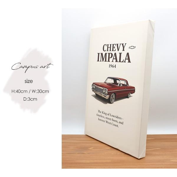 アートパネル キャンバス 1964 CHEVROLET IMPALA シボレー インパラ 64