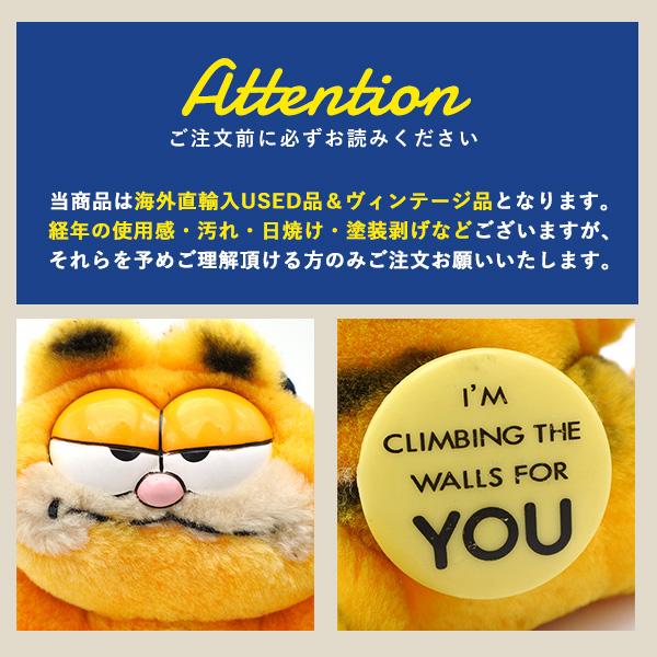 USED品 ガーフィールド ぬいぐるみ S 吸盤 窓 ヴィンテージ GARFIELD