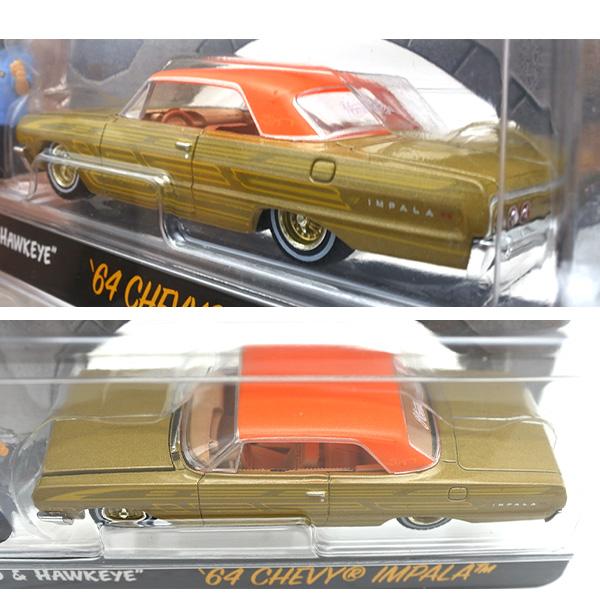 グリーンライト チェースカー 1/64 ミニカー HOMIES フィギュア 1964