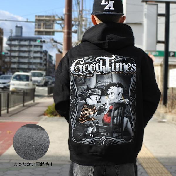 パーカ フィリックス ザ キャット ベティ ブープ メンズ プルオーバー