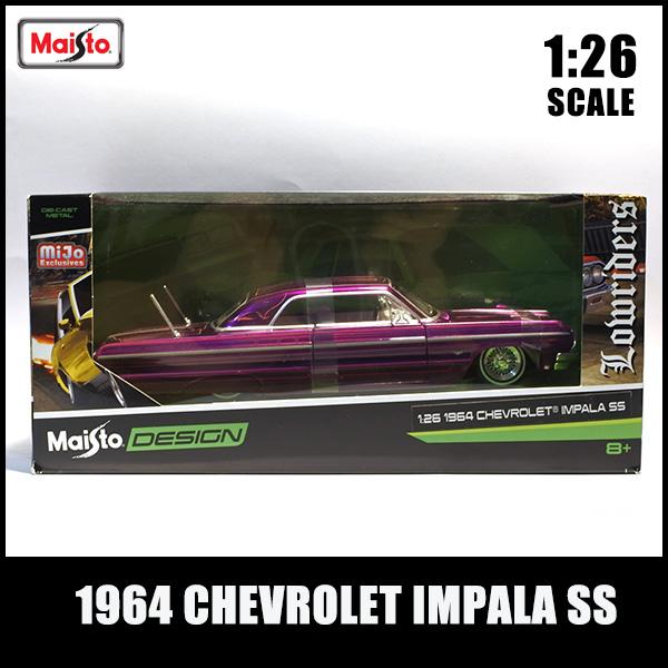 1/26 箱入り ミニカー 1964 CHEVROLET IMPALA SS パープル シボレー