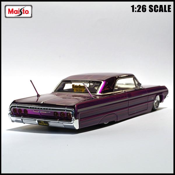 1/26 箱入り ミニカー 1964 CHEVROLET IMPALA SS パープル シボレー