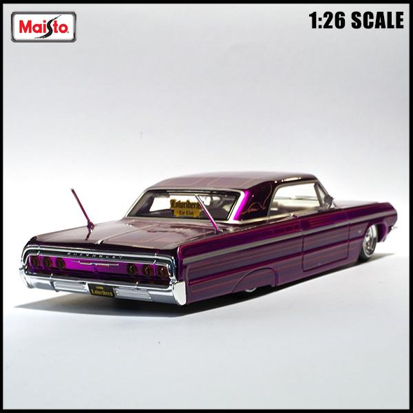 1/26 箱入り ミニカー 1964 CHEVROLET IMPALA SS パープル シボレー