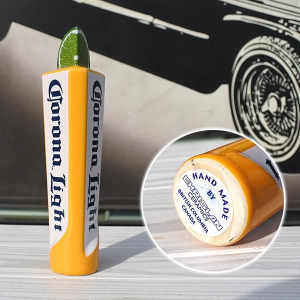 新品 ビアサーバーノブ Corona Light 三角形 約16.6cm シフトノブ