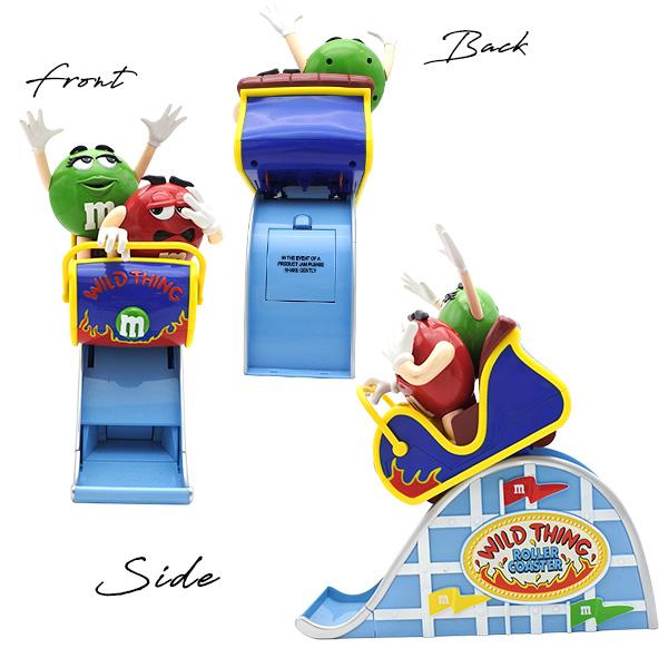 M&M's ローラーコースター ディスペンサー USED品 m&m's チョコレート ディスペンサー ジェットコースター 遊園地