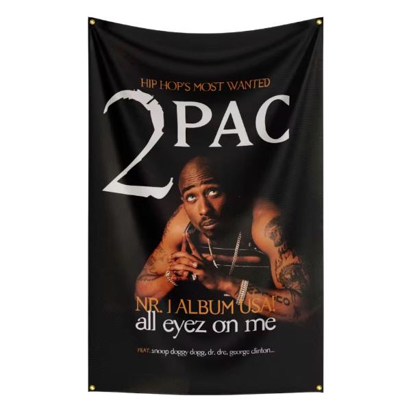 2PAC トゥパック バナー TUPAC hip hop ヒップホップ フラッグ 壁掛け