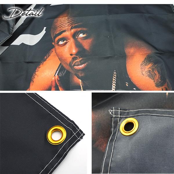 2PAC トゥパック バナー TUPAC hip hop ヒップホップ フラッグ 壁掛け