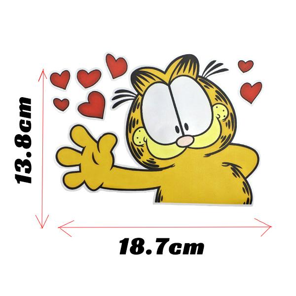 ガーフィールド ステッカー 2タイプ 右 左 大きめ シール GARFIELD