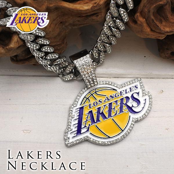 レイカーズ ネックレス ロゴ NBA LAKERS ロサンゼルス ペンダント 