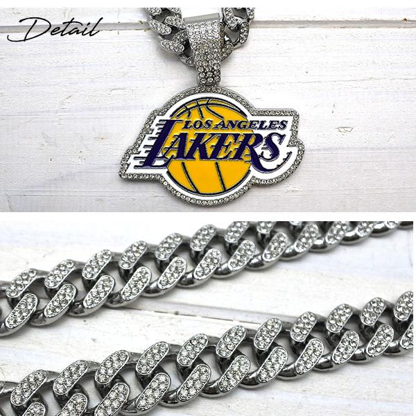 レイカーズ ネックレス ロゴ NBA LAKERS ロサンゼルス ペンダント