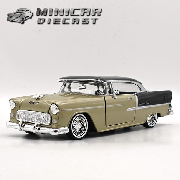 モーターマックス 1/24 ミニカー 箱入り 1955 CHEVROLET BELAIR GET