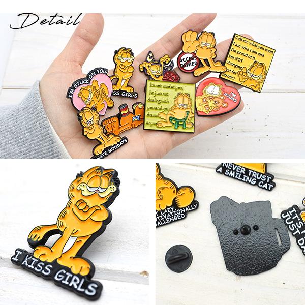 ガーフィールド ピンバッジ 全9種類 ブローチ バッジ ピンズ PINS