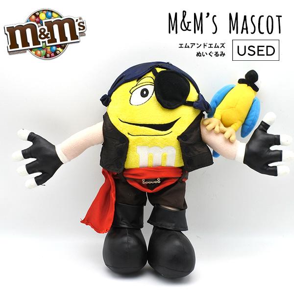 USED品 m&m's ぬいぐるみ ビンテージ イエロー エムアンドエムズ 置物