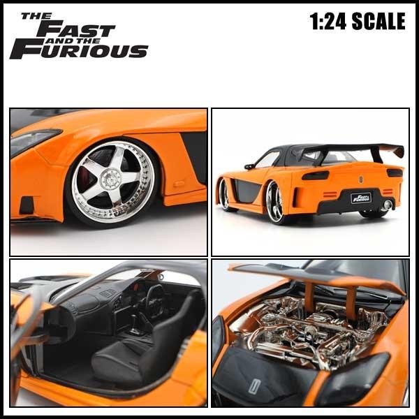 1/24 ワイルドスピード 箱入り ミニカー HAN'S MAZDA RX-7 オレンジ ブラック マツダ RX7 ハンモデル 日本車 FAST&FURIOUS WILD SPEED ワイルド・スピード｜aicamu｜03