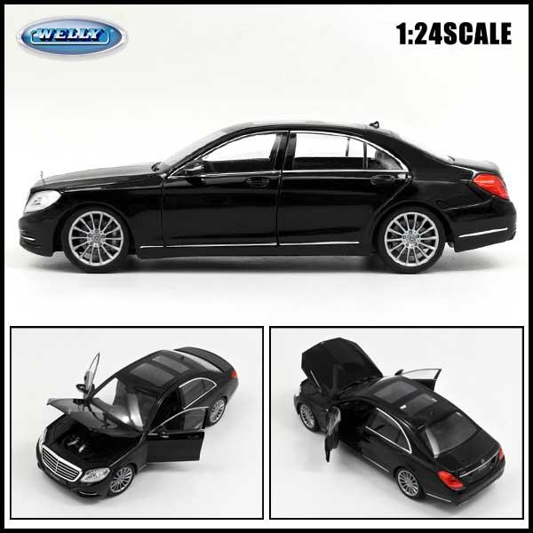 1/24 箱入り ミニカー Mercedes-Benz S-Class ブラック メルセデスベンツ Sクラス メルセデス ベンツ ウィリー WELLY 黒｜aicamu｜02