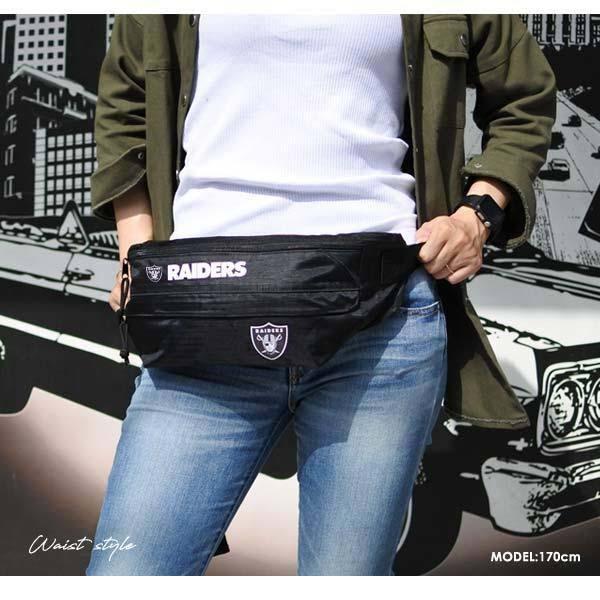 レイダース ボディバッグ ウエストポーチ ロゴ バッグ NFL RAIDERS