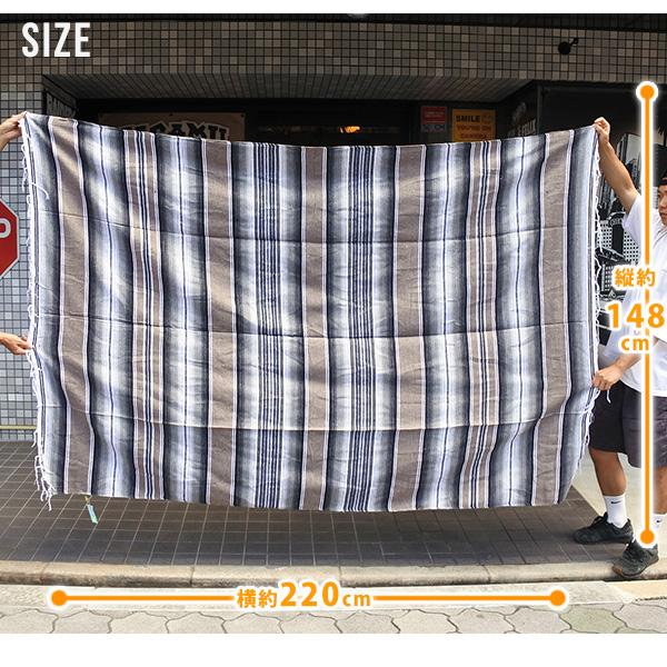 サラペ NO.53 ベージュ メキシカン ラグ 大判 メキシコ MEXICO