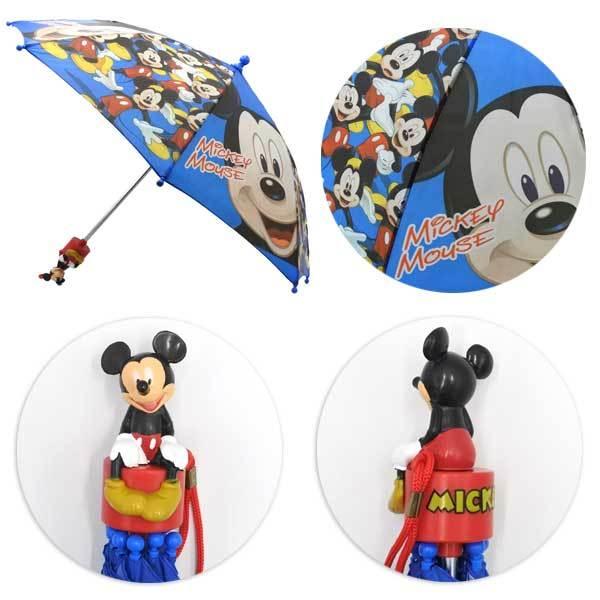 ディズニー 傘 ミッキー マスコット付 ミッキーマウス ブルー アメリカ雑貨とミニカーのアイカム 通販 Yahoo ショッピング