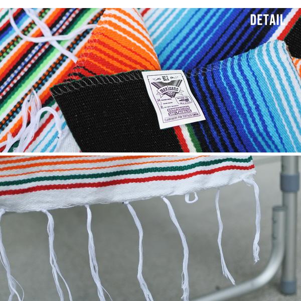 メキシコ製サラッペ メキシコ・サラペ・ラグ・マルチカラー