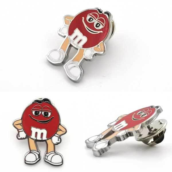m&m's ピンバッジ 6色 セット ブローチ バッジ おしゃれ カラフル